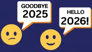Goodbye 2025, Hello 2026 Emojis