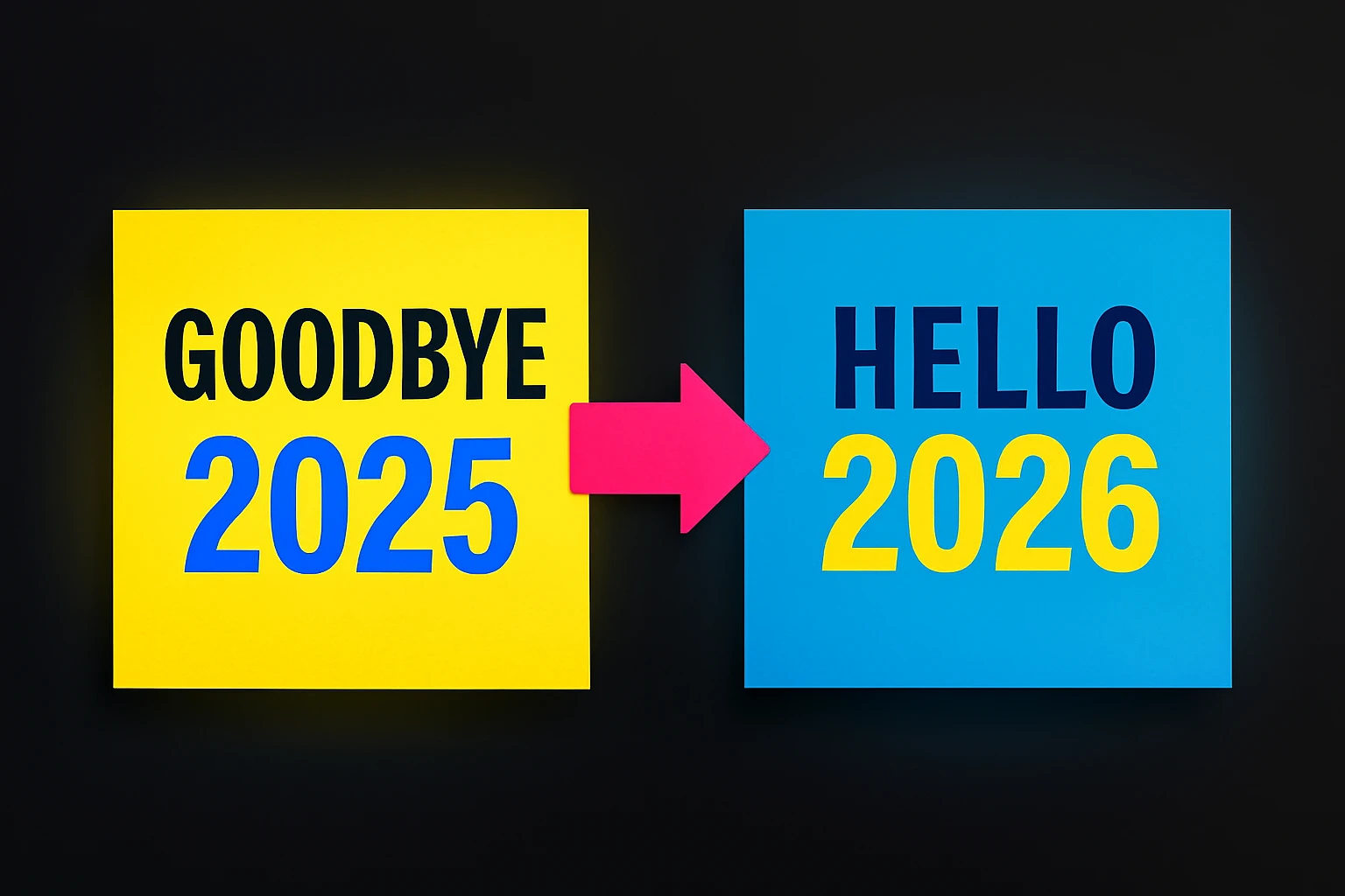 Goodbye 2025 Hello 2026 tab