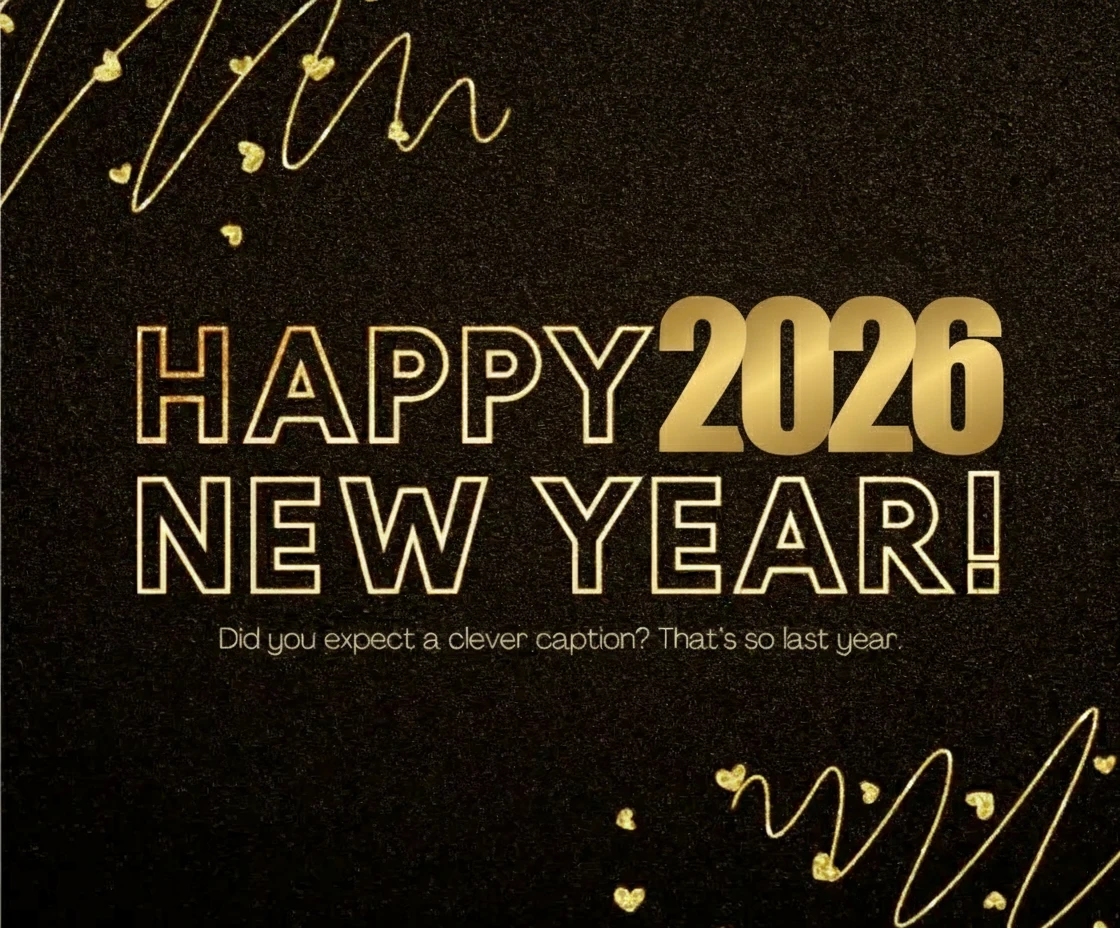 Happy 2026 New year Did you expect a clever caption Thats so last year