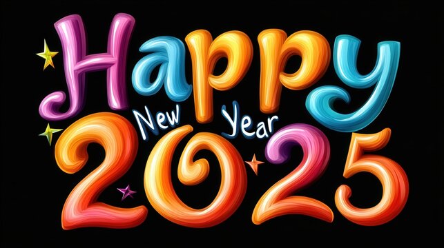 Happy New Year 2025 Images vector