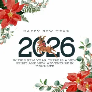 Happy New Year In this new year, there is a new spirit and new adventure in your life