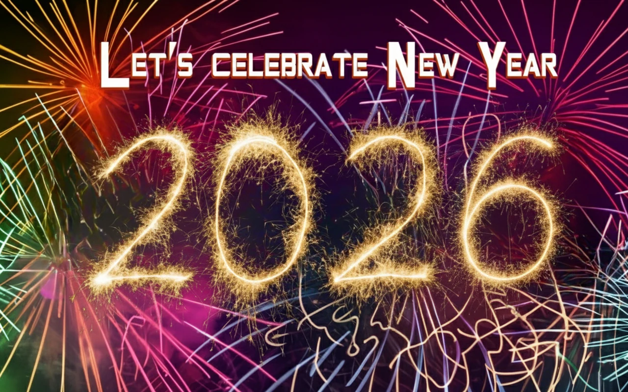 Let’s celebrate New Year Happy New Year's Eve 2026 Background