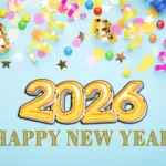 New Year 2026 4k Ultra HD Wallpaper Beautiful 2026 happy new year gold background
