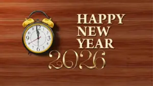 New Year 2026 4k Ultra HD Wallpaper wood background
