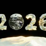 Snow covered Earth 2026 New Year 4K UHD Wallpaper
