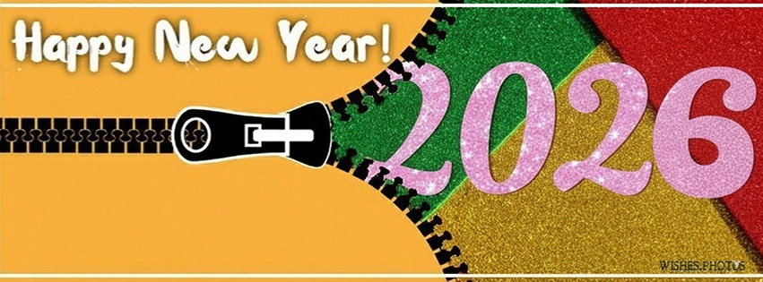 Unlocking Zipper with new year fb cover photo