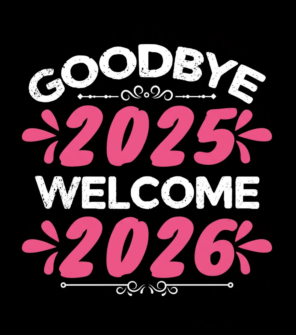 goodbye 2025 welcome 2026 t shirt design new year t shirt design goodbye 2025 welcome 2026 t shirt design new year t shirt design