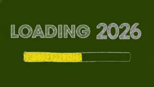 illustration green board message loading 2026 represents new year vacation illustration green board message loading 2026 represents new year vacation