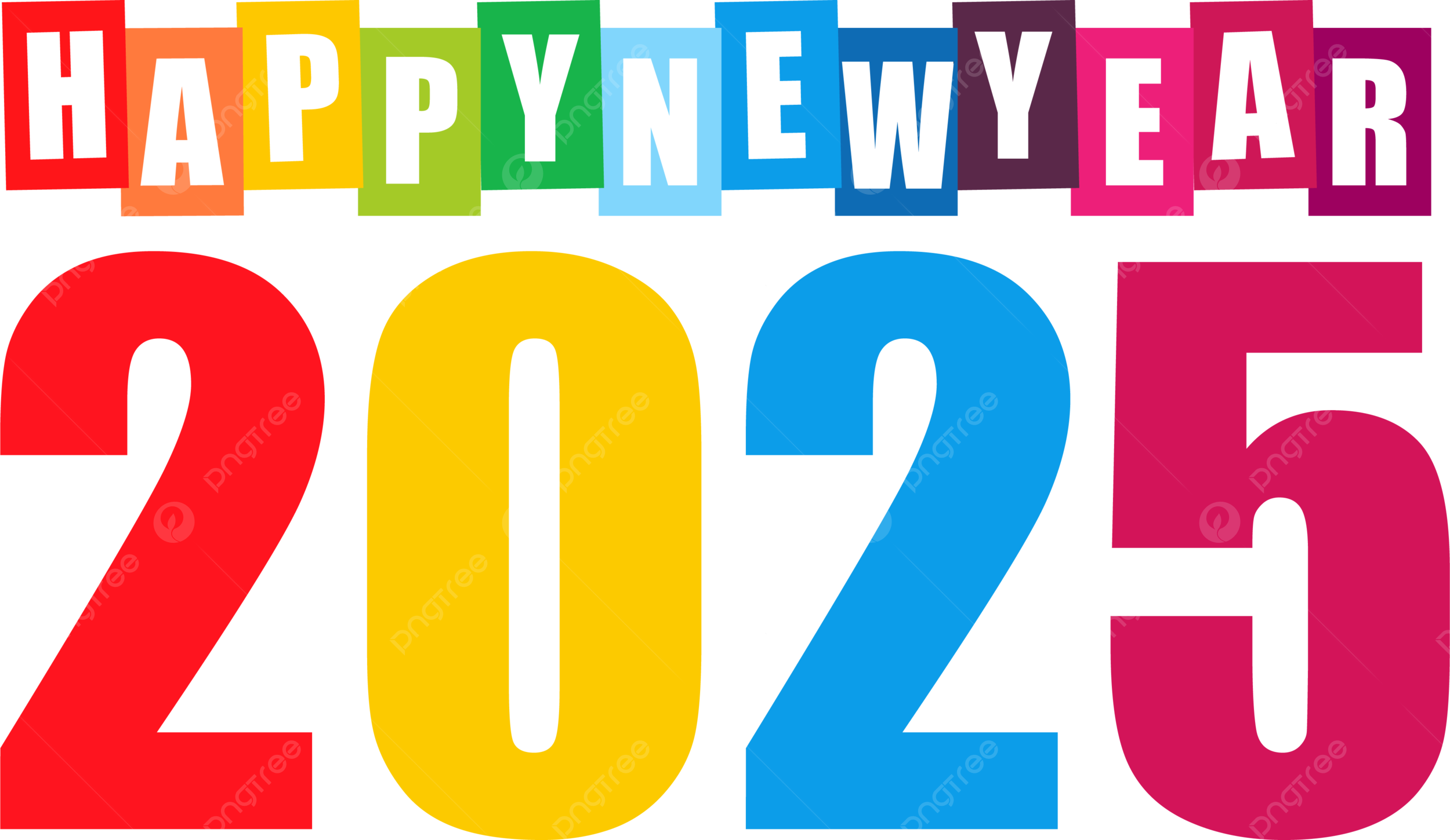 pngtree happy new year 2025 vector png image_15923742