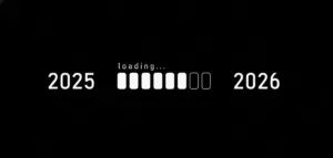 white loading bar from 2025 to 2026 on a black background New Year concept white loading bar from 2025 to 2026 on a black background New Year concept