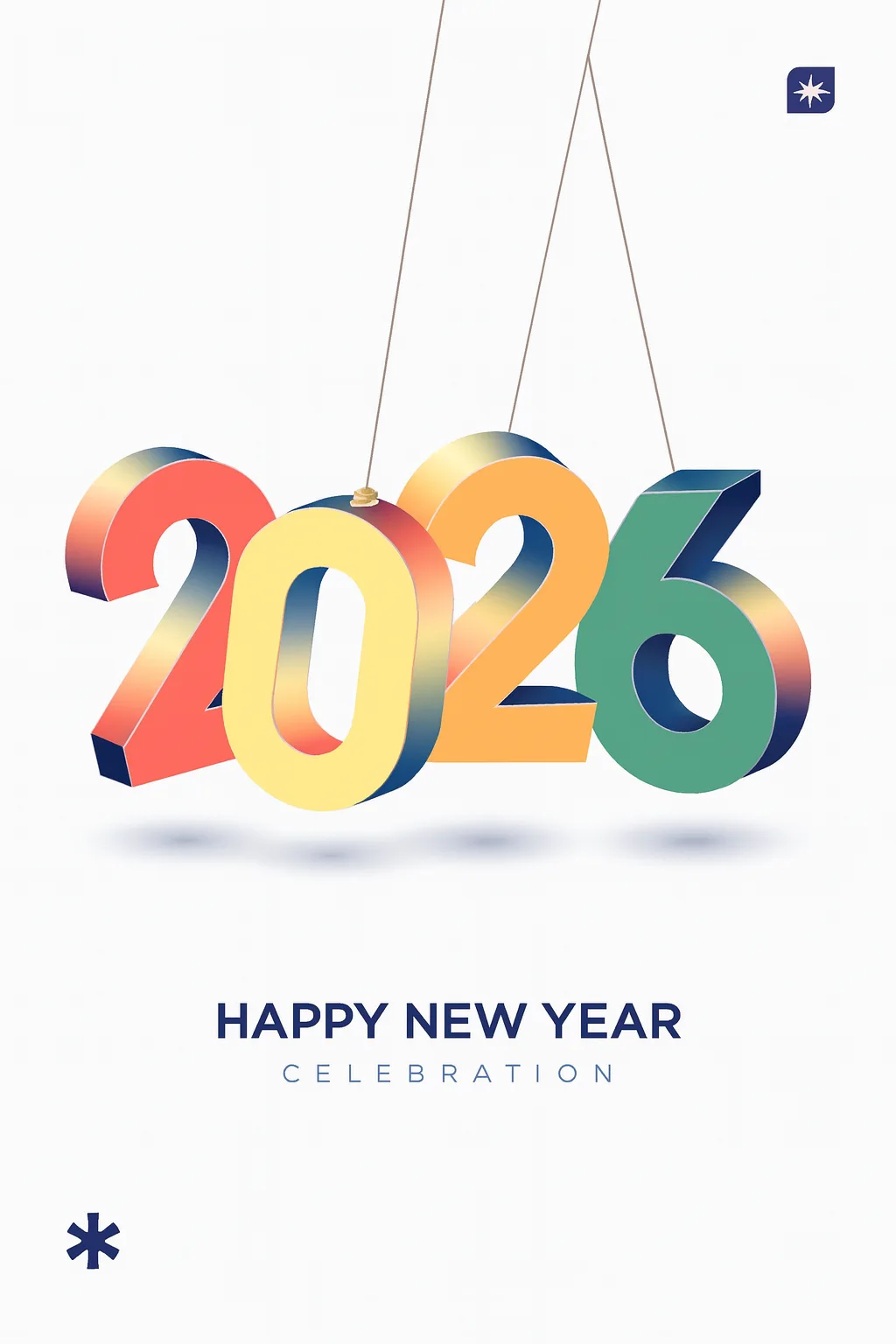 2026 new year celebration with happy new year's eve fireworks countdown to midnight on December 31st free vector