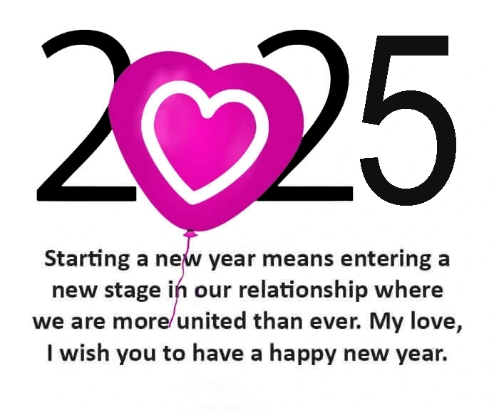 Love wishes for New Year 2025