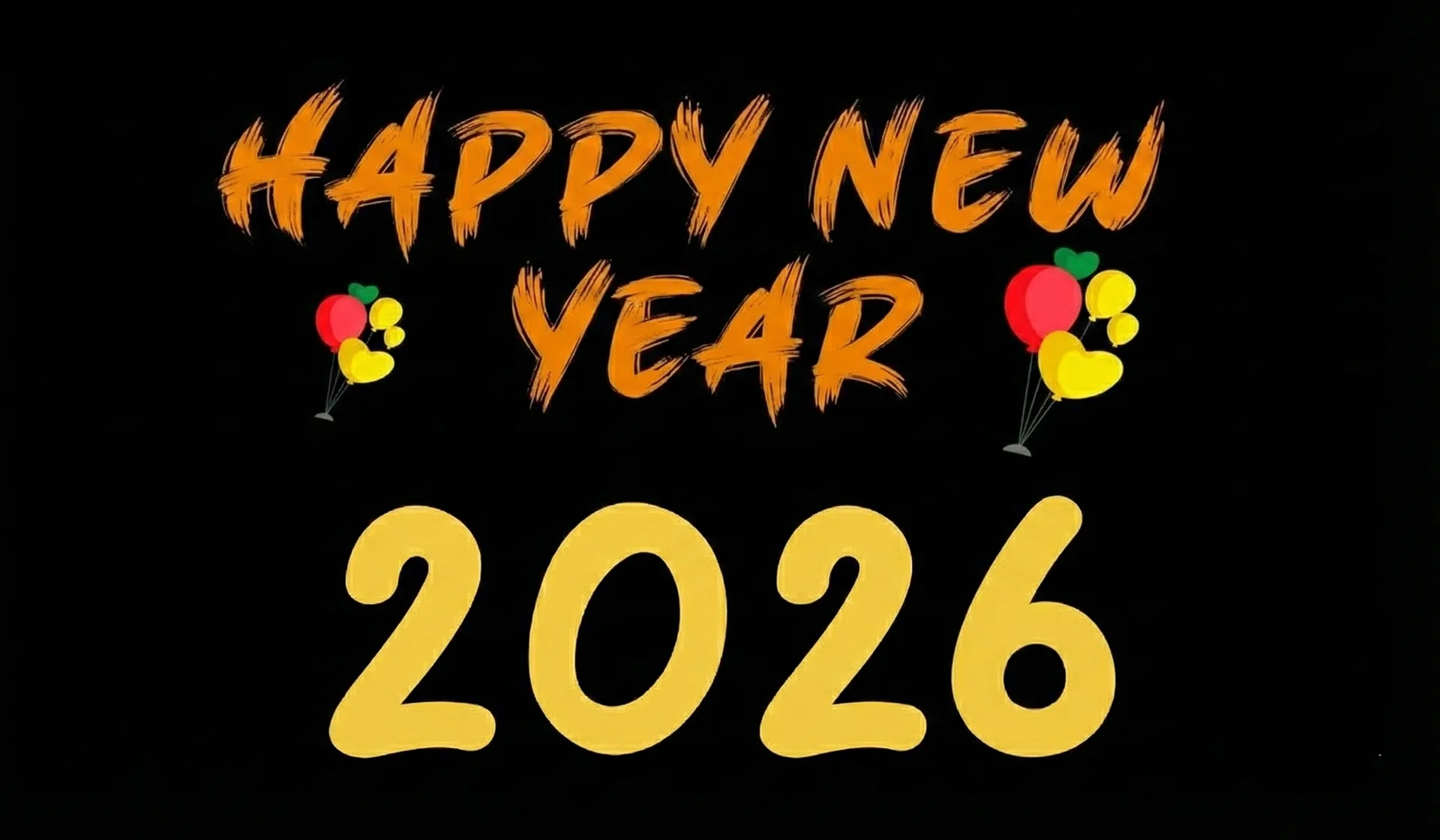 happy new year 2026 greeting card banner poster free free vector