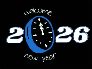 happy new year 2026 with clock free vector happy new year 2026 with clock free vector