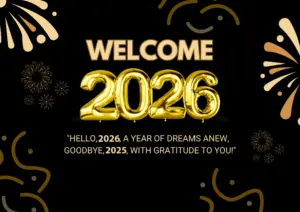 Black Brown and Gold Modern Welcome 2026 Poster Black Brown and Gold Modern Welcome 2026 Poster