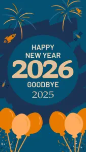Blue Orange Festive Happy New Year 2026 Greetings Instagram Story Blue Orange Festive Happy New Year 2026 Greetings Instagram Story