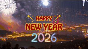 Cherry Red Festive Happy New Year 2026 Cherry Red Festive Happy New Year 2026