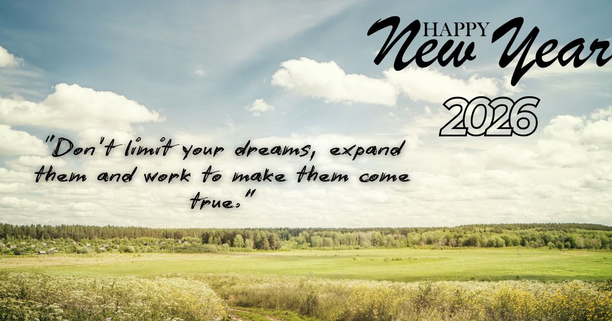 Dont Limit Your Dreams Inspirational New Year 2026 Landscape Image Don't Limit Your Dreams Inspirational New Year 2026 Landscape Image