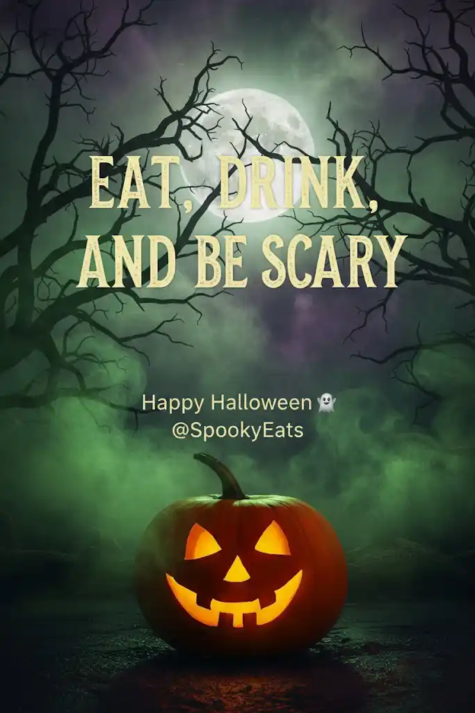 Eat drink and be scary halloween image