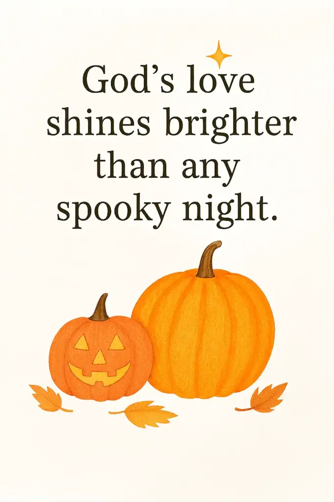 God’s love shines brighter than any spooky night