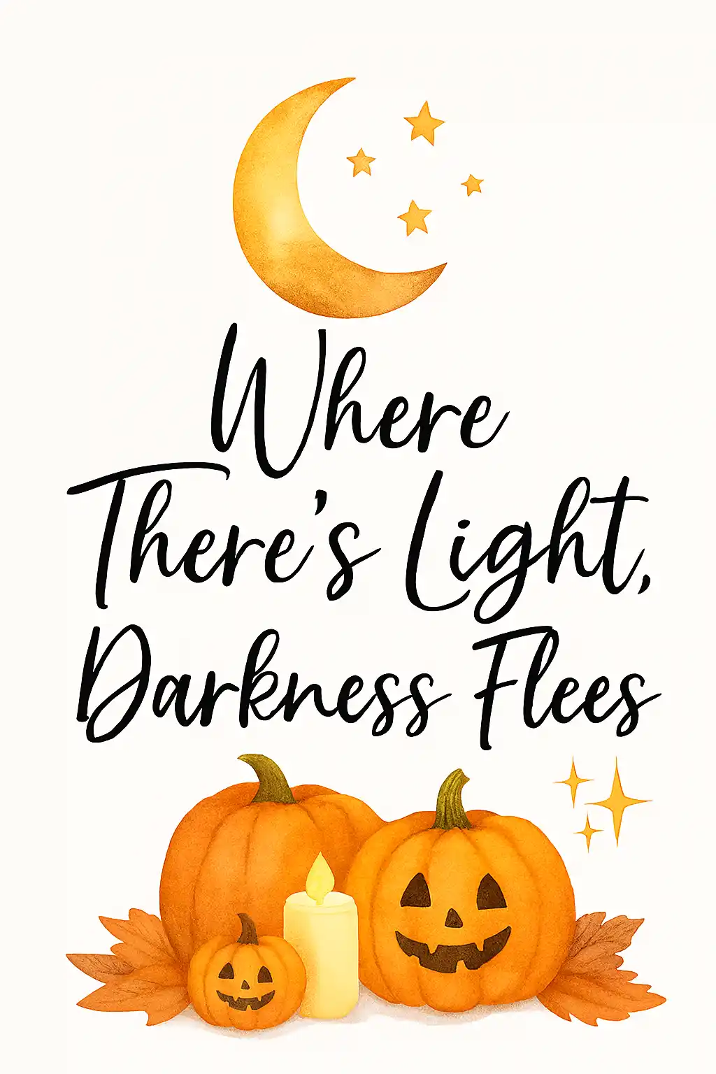 Minimal Halloween Christian quote poster