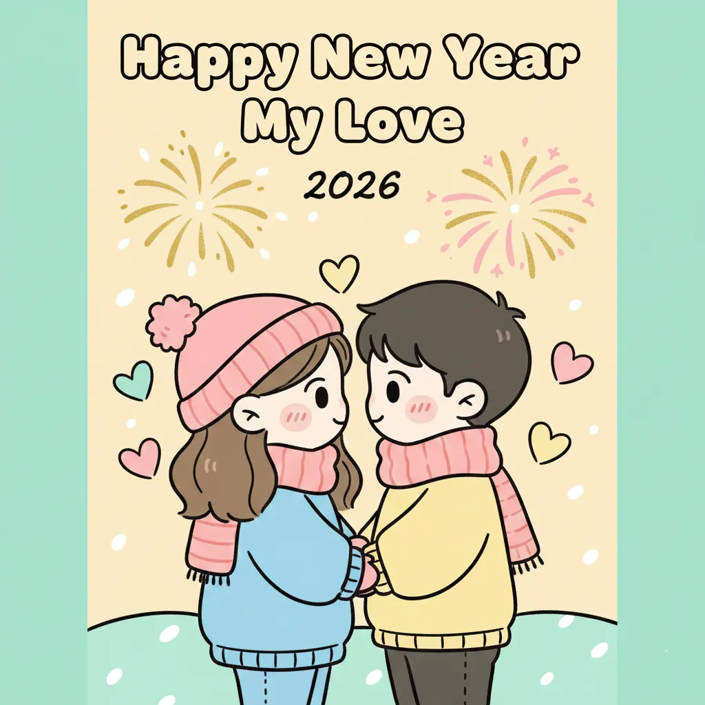 Happy New Year My Love 2026 luxury minimal trend image Happy New Year My Love 2026 luxury minimal trend image