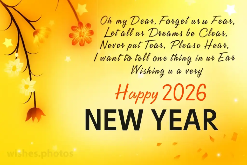 Oh my Dear Forget ur Fear Let all ur Dreams be Clear Never put Tear Please Hear I want to tell one thing in ur Ear Wishing u a very Oh my Dear, Forget ur Fear, Let all ur Dreams be Clear, Never put Tear, Please Hear, I want to tell one thing in ur Ear, Wishing u a very.