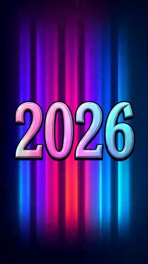 2026 New Year Wallpaper – Festive Holiday Sparkles & Celebration Design