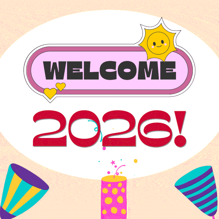 Colorful Welcome 2026 Animated Social Media
