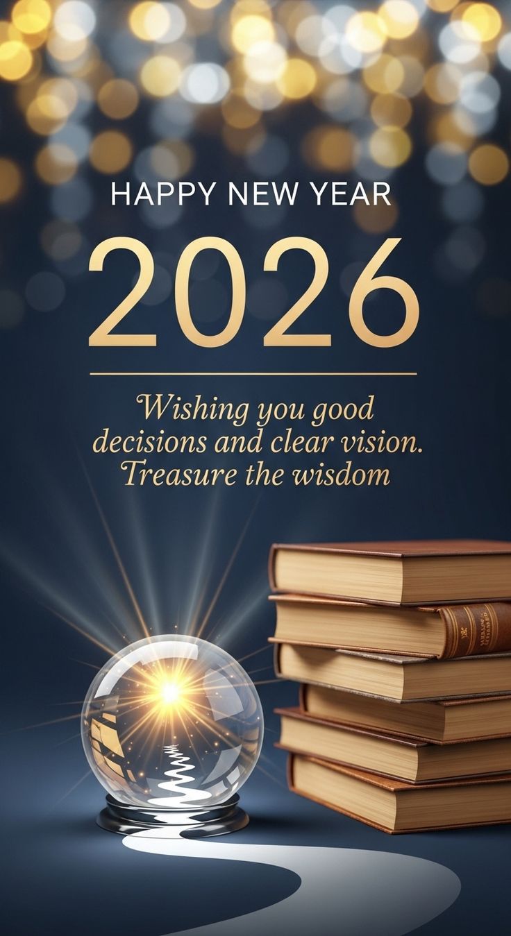 Happy New Year 2026 A Vision for the Future! Perfect for your next crea
