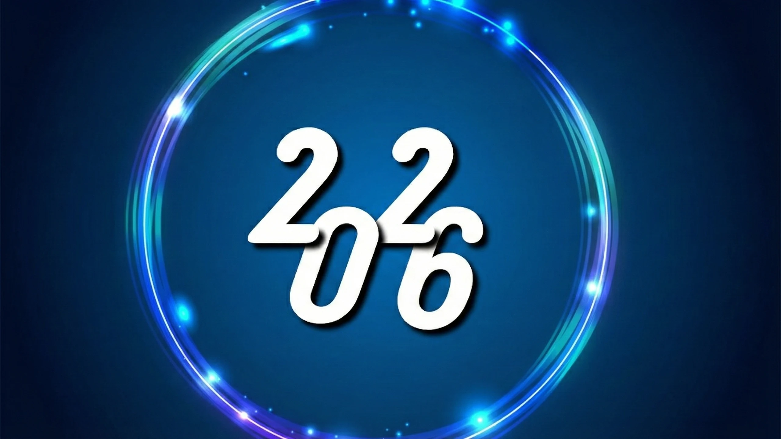 New Blue Neon blue background desktop wallpaper 2026