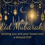 Eid Mubarak image wishing you and your loved ones a blessed eid