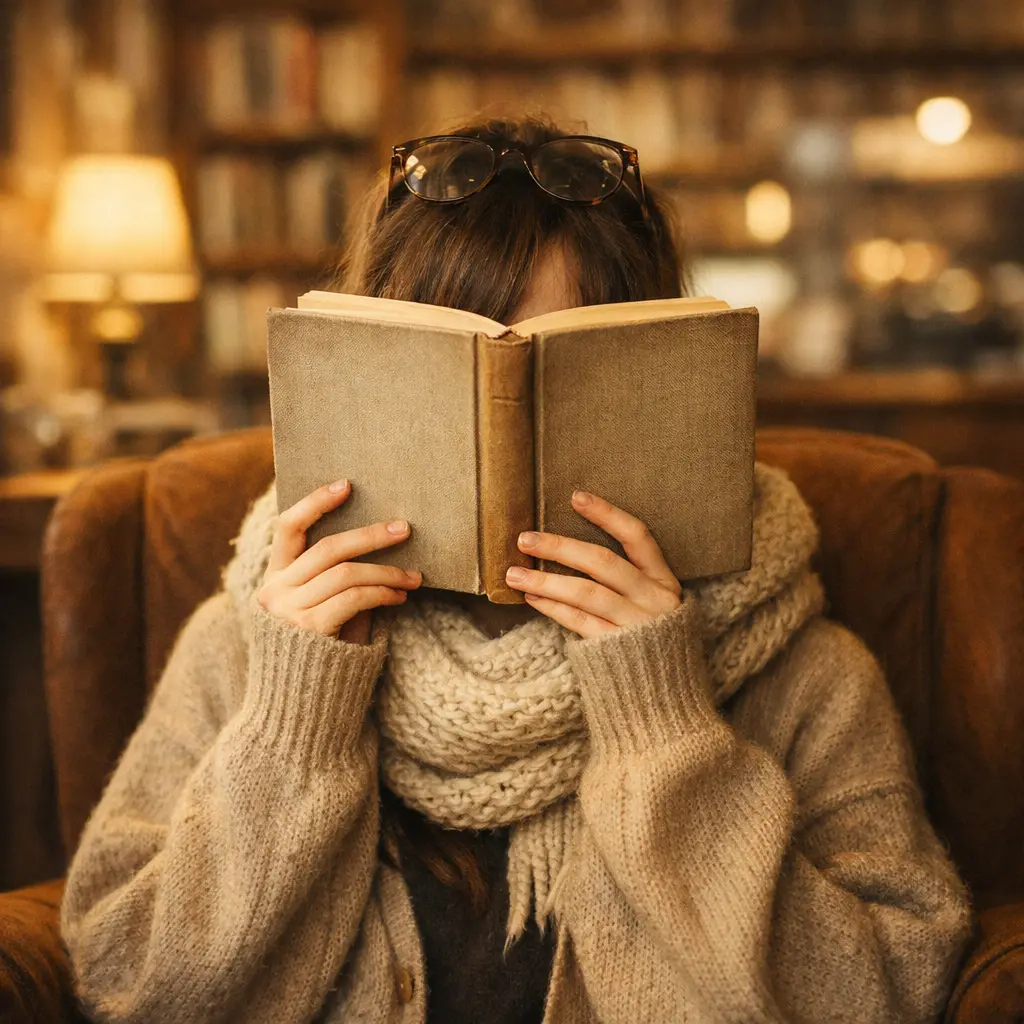 Hide Face DP Pics for Girls — Book Lover Edition